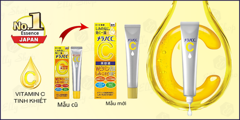 🍋 MELANO CC VITAMIN C ESSENCE 20ML – TINH CHẤT LÀM MỜ THÂM SẠM, SÁNG DA TỰ NHIÊN