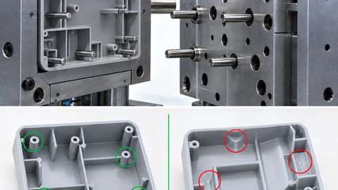 Vị trí bố trí chốt đẩy hợp lý trên sản phẩm nhựa