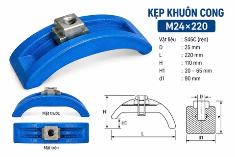 Kẹp Khuôn Cong M24×220