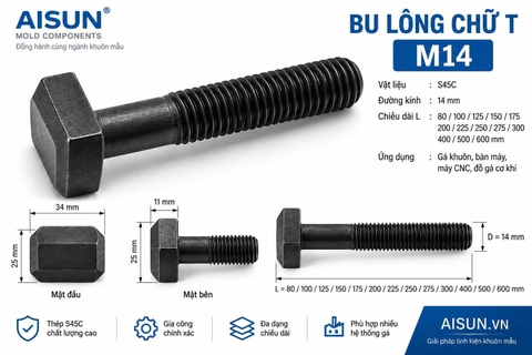 Bu Lông Chữ T M14