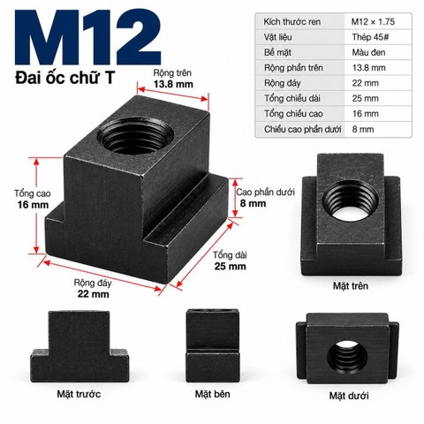 Đai Ốc Chữ T M12