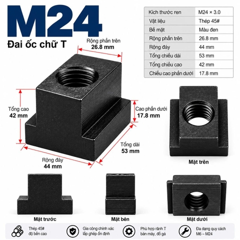 Đai Ốc Chữ T M24
