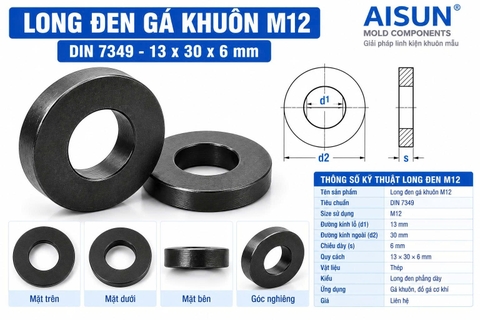 Long Đen Gá Khuôn M12