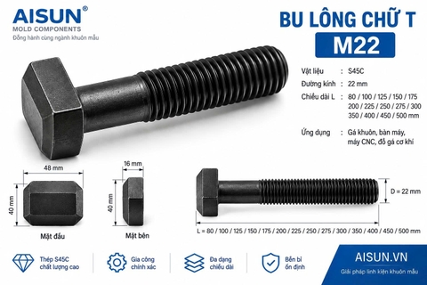 Bu Lông Chữ T M22