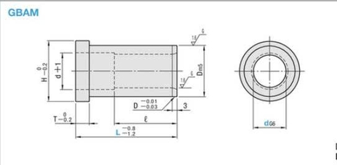 Bạc Vai Dẫn Hướng GBAM30-42X100