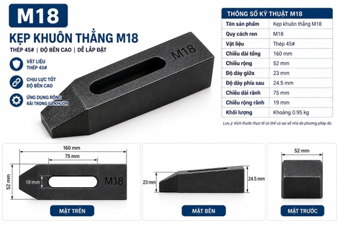 Kẹp Khuôn Thẳng M18