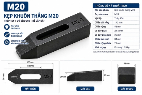 Kẹp Khuôn Thẳng M20