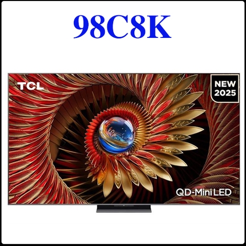 Google Tivi QD‑Mini LED TCL AI 4K 98 inch 98C8K