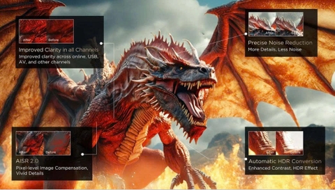 Google Tivi TCL SQD-Mini LED AI 4K 85 Inch 85C8L