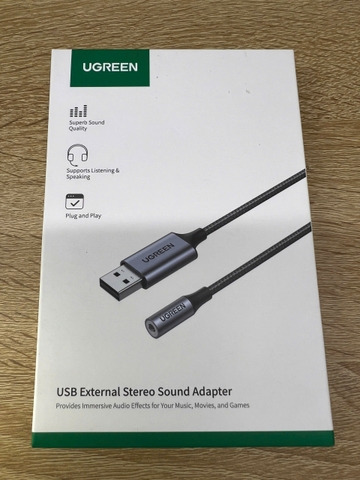 Cáp Chuyển USB 2.0 Sang 3.5mm UGREEN 30757 Mic + Loa | Phú Quốc