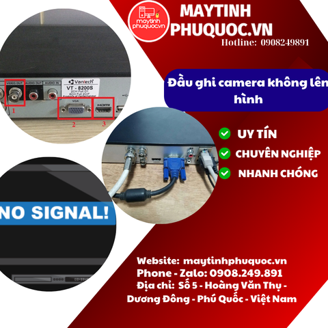 Đầu ghi không lên hình - Dịch Vụ Sửa Chữa Camera Phú Quốc | Máy Tính Phú Quốc | Vi Tính Hải Đăng