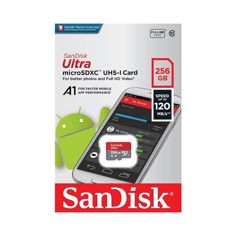 Thẻ nhớ MicroSDXC Sandisk Ultra A1 256GB 150MB/s