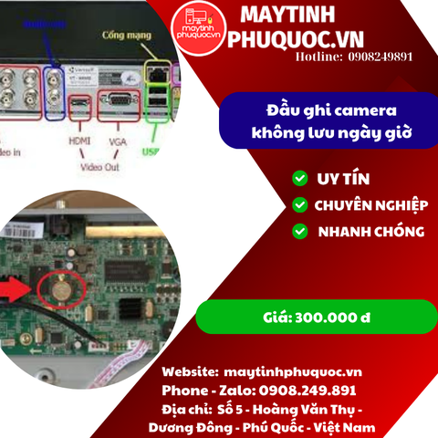 Đầu ghi không lưu ngày giờ - Dịch Vụ Sửa Chữa Camera Phú Quốc | Máy Tính Phú Quốc | Vi Tính Hải Đăng