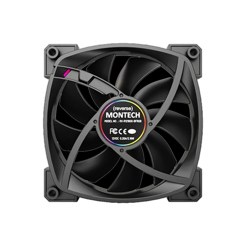 Fan Case Tản Nhiệt MONTECH RX 120 PWM BLACK (Màu Đen/Quạt Hút)