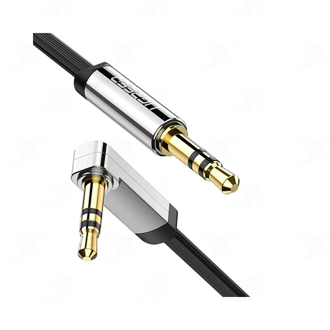 Dây Audio 3.5mm Dẹt Đầu Vuông 90 Độ UGREEN AV119 | Phú Quốc