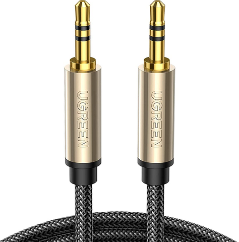 Ugreen 10604 2M màu Đen Cáp âm thanh 2 đầu 3.5mm dương cao cấp AV125