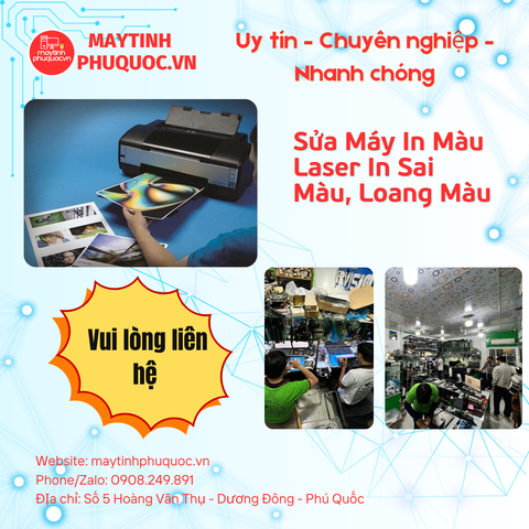 Sửa Máy In Màu Laser In Sai Màu, Loang Màu – Dịch Vụ Sửa Chữa Phú Quốc | Máy Tính Phú Quốc | Vi Tính Hải Đăng