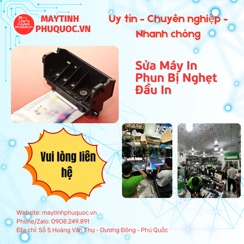 Sửa Máy In Phun Bị Nghẹt Đầu In – Dịch Vụ Sửa Chữa Phú Quốc | Máy Tính Phú Quốc | Vi Tính Hải Đăng