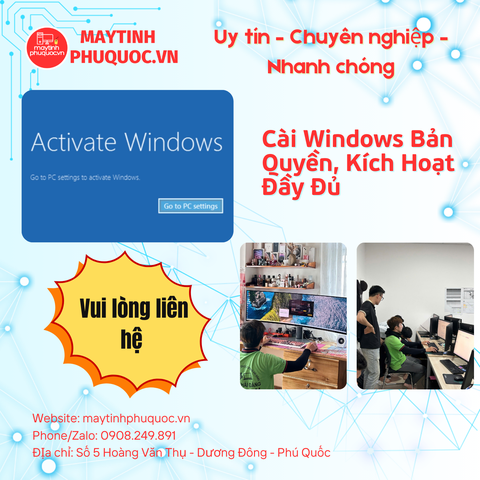 Cài Windows Bản Quyền, Kích Hoạt Đầy Đủ – Ổn Định, An Toàn, Sử Dụng Lâu Dài – Dịch Vụ Cài Đặt Hỗ Trợ Phú Quốc | Máy Tính Phú Quốc | Vi Tính Hải Đăng