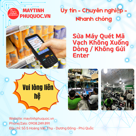 Sửa Máy Quét Mã Vạch Không Xuống Dòng / Không Gửi Enter – Dịch Vụ Sửa Chữa Phú Quốc | Máy Tính Phú Quốc | Vi Tính Hải Đăng