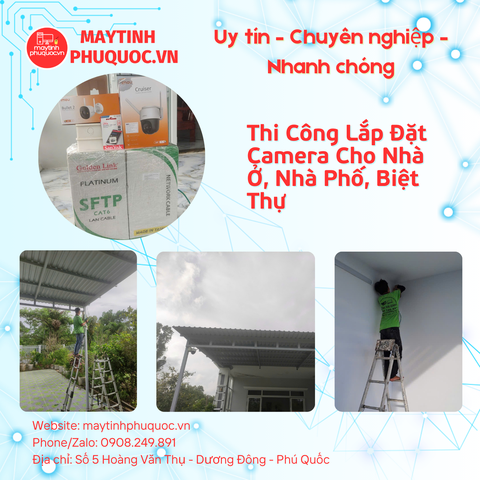Thi Công Lắp Đặt Camera Cho Nhà Ở, Nhà Phố, Biệt Thự – Dịch Vụ Lắp Đặt Camera Phú Quốc | Máy Tính Phú Quốc | Vi Tính Hải Đăng
