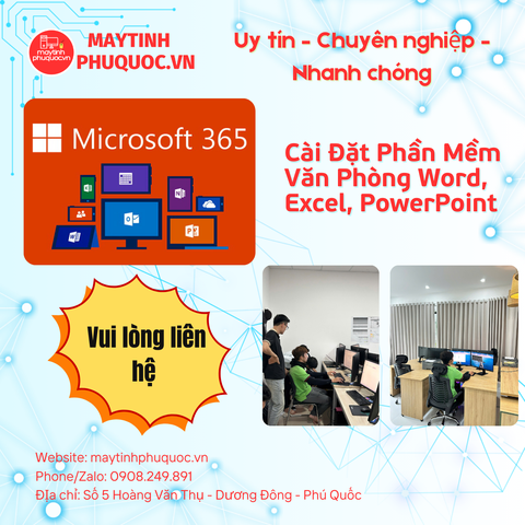 Cài Đặt Phần Mềm Văn Phòng Word, Excel, PowerPoint – Dịch Vụ Hỗ Trợ Cài Đặt Phú Quốc | Máy Tính Phú Quốc | Vi Tính Hải Đăng