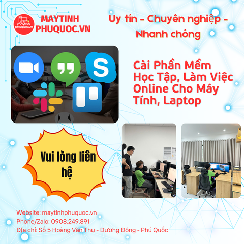 Cài Phần Mềm Học Tập, Làm Việc Online Cho Máy Tính, Laptop – Dịch Vụ Hỗ Trợ Cài Đặt Phú Quốc | Máy Tính Phú Quốc | Vi Tính Hải Đăng