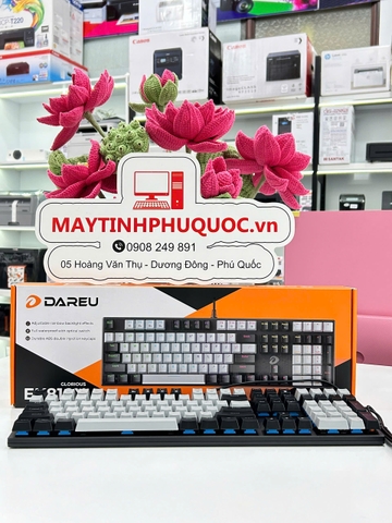 Bàn phím máy tính DARE-U EK810X Black-grey, Optical