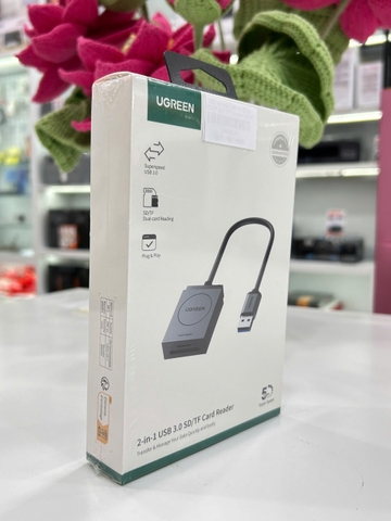 Đầu đọc thẻ USB 3.0 hỗ trợ SD/TF (CR127)(Ugreen 20250