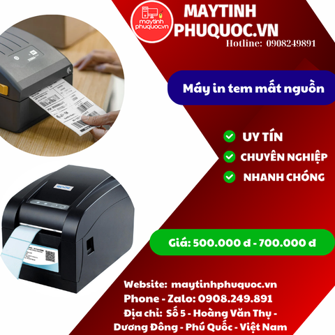 Máy in tem mất nguồn - Dịch Vụ Sửa Chữa Camera Phú Quốc | Máy Tính Phú Quốc | Vi Tính Hải Đăng