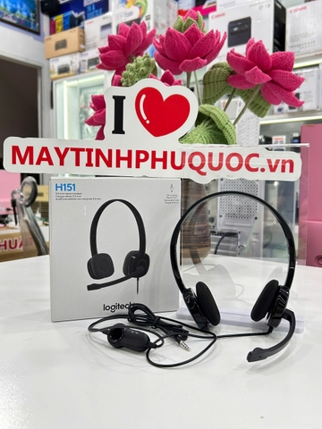 Tai Nghe Logitech H151 – Tai Nghe Văn Phòng, Học Online, Chất Lượng Âm Thanh Tốt, Micro Lọc Ồn