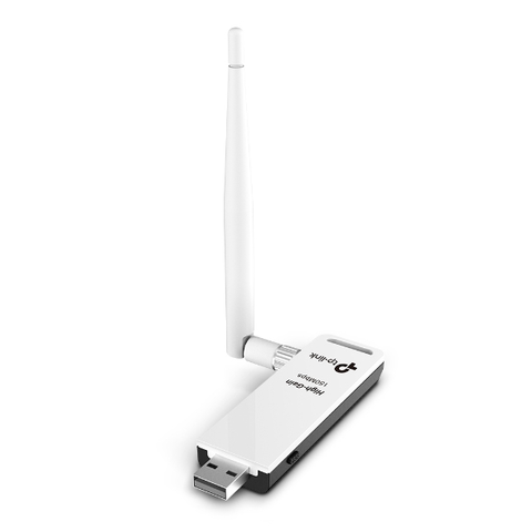 TL-WN722N  Bộ chuyển đổi USB Wi-Fi Độ lợi cao Tốc độ 150Mbps