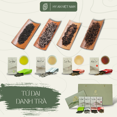 Hộp Tứ Đại Danh trà Việt Nam