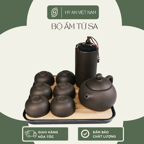 Bộ ấm tử sa nhỏ gọn tiện lợi
