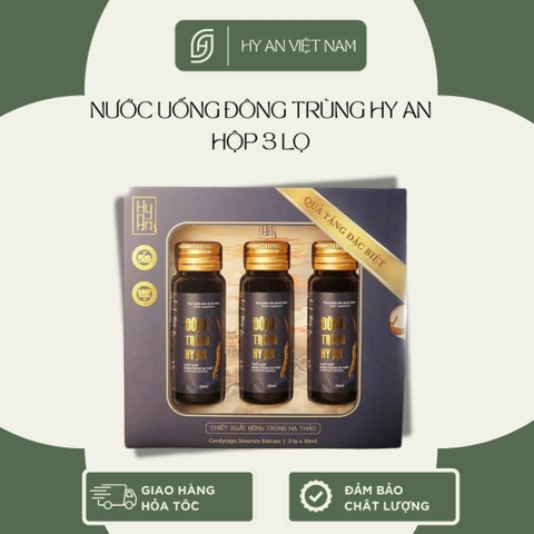 [ Hộp 3 ] Nước đông trùng hạ thảo thượng hạng Đông Trùng Hạ Thảo Hy An