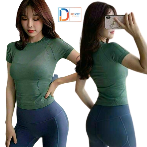 ÁO THUN TẬP GYM YOGA NỮ A003