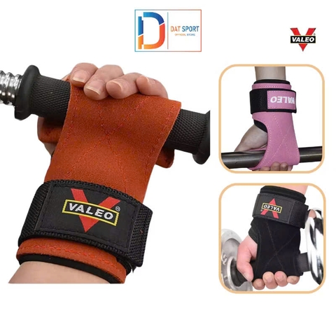 GĂNG TAY TẬP GYM - DÂY KÉO LƯNG VALEO DA BÒ (Lifting Straps)