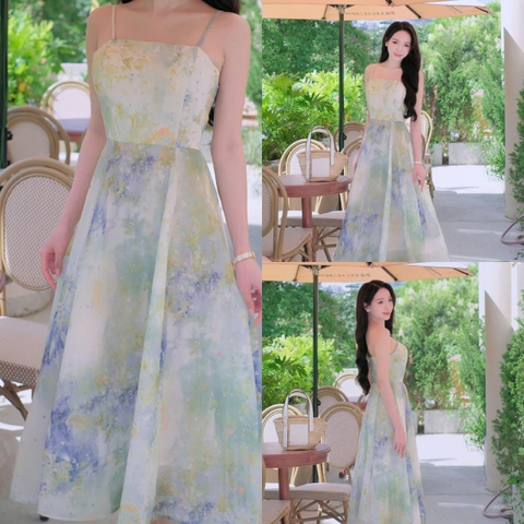 ADELINE HOUSE- Đầm Voan 2 dây Dáng Dài Cao Cấp – Thiết Kế Thanh Lịch Adeline- TK87 SIZE XS S M L XL 2XL 3XL 4XL