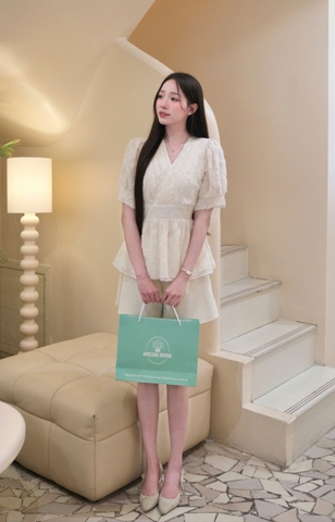ADELINE HOUSE- SET ÁO PEPLUM + QUẦN SHORT THANH LỊCH/ SET ĐỒ ĐI CHƠI/CAFE -TK182.1