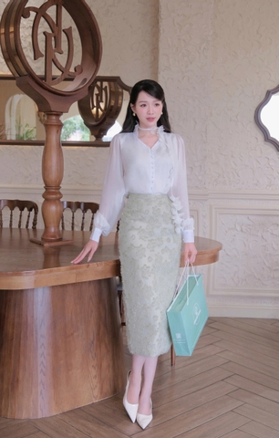 ADELINE HOUSE- Blossom Mint - midi TK134