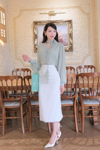 ADELINE HOUSE-Blossom white - MIDI TK130
