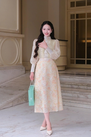 Adeline house - Chân váy "Soft Bloom" hoa vàng - TK157.2