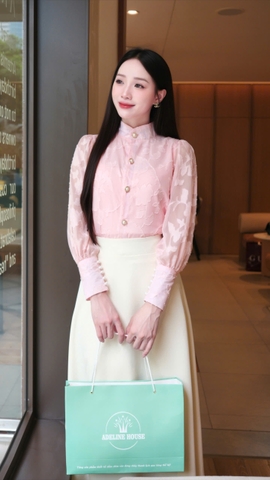 ADELINE HOUSE- SET HỒNG PHẤN THANH LỊCH – NHẸ NHÀNG NHƯNG ĐỦ GÂY THƯƠNG NHỚ - TK162.4 +TK157.3 SIZE XS S M L XL 2XL 3XL 4XL