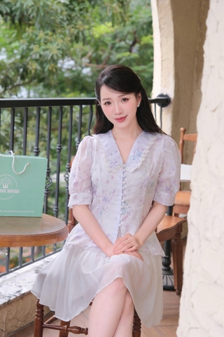 ADELINE HOUSE-  Lavender orchid Top TK127