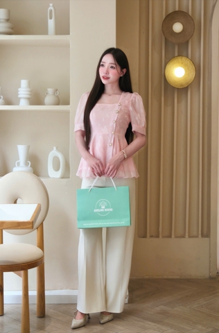 ADELINE HOUSE- SET ÁO VOAN TIỂU THƯ + QUẦN DÀI THANH LỊCH/ SET ĐỒ CÔNG SỞ/ THANH LỊCH- TK181.2 + TK189.1 SIZE XS S M L XL 2XL 3XL 4XL
