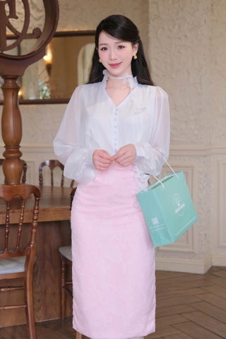 ADELINE HOUSE- Blossom Rose -midi TK136