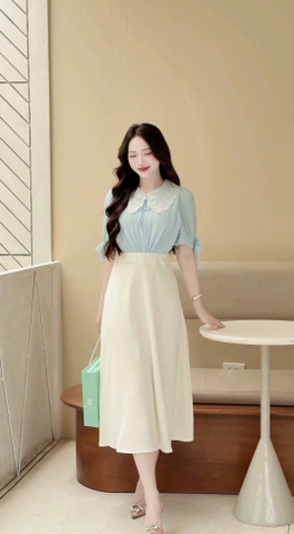 ADELINE HOUSE - VÁY LIÊN CỔ REN THANH LỊCH – NHẸ NHÀNG- TK 196.1