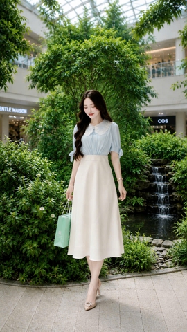 💙💙 ADELINE HOUSE - Váy liền thân xinh xắn phối – NÀNG THƠ CÔNG SỞ - TK196 💙 SIZE XS S M L XL 2XL 3XL 4XL