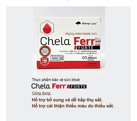 Sắt Chela Ferr® Forte -Olimp Labs
