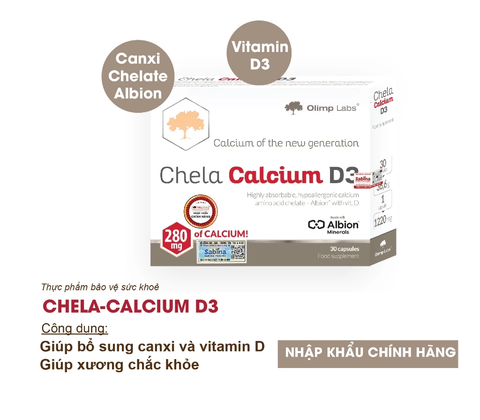 Canxi Chela Calcium D3 cho bé từ 6 tuổi và người lớn